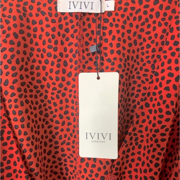 IVIVI Polka Dot Wrap Dress NWT - Picture 6 of 11